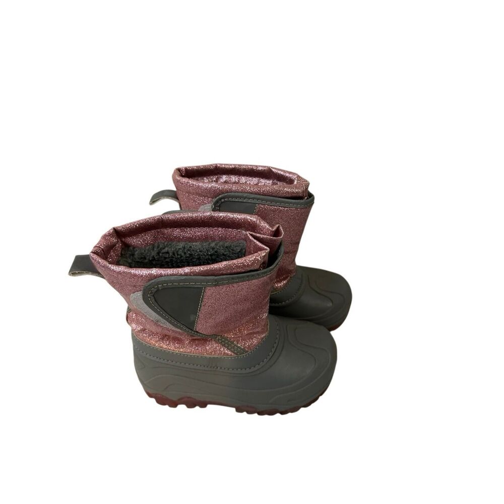 Members mark girls snow boots 11/12 lights‎ up pink gray